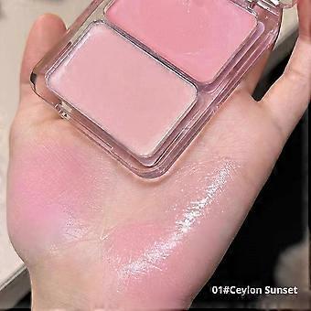 Zweifarbige Creme-Rouge-Palette – Feuchtigkeitsspendende Formel für einen natürlich strahlenden Teint