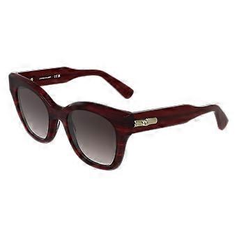 Solglasögon LONGCHAMP LO791S 614 randig BURGUNDY 51/21/140 KVINNA