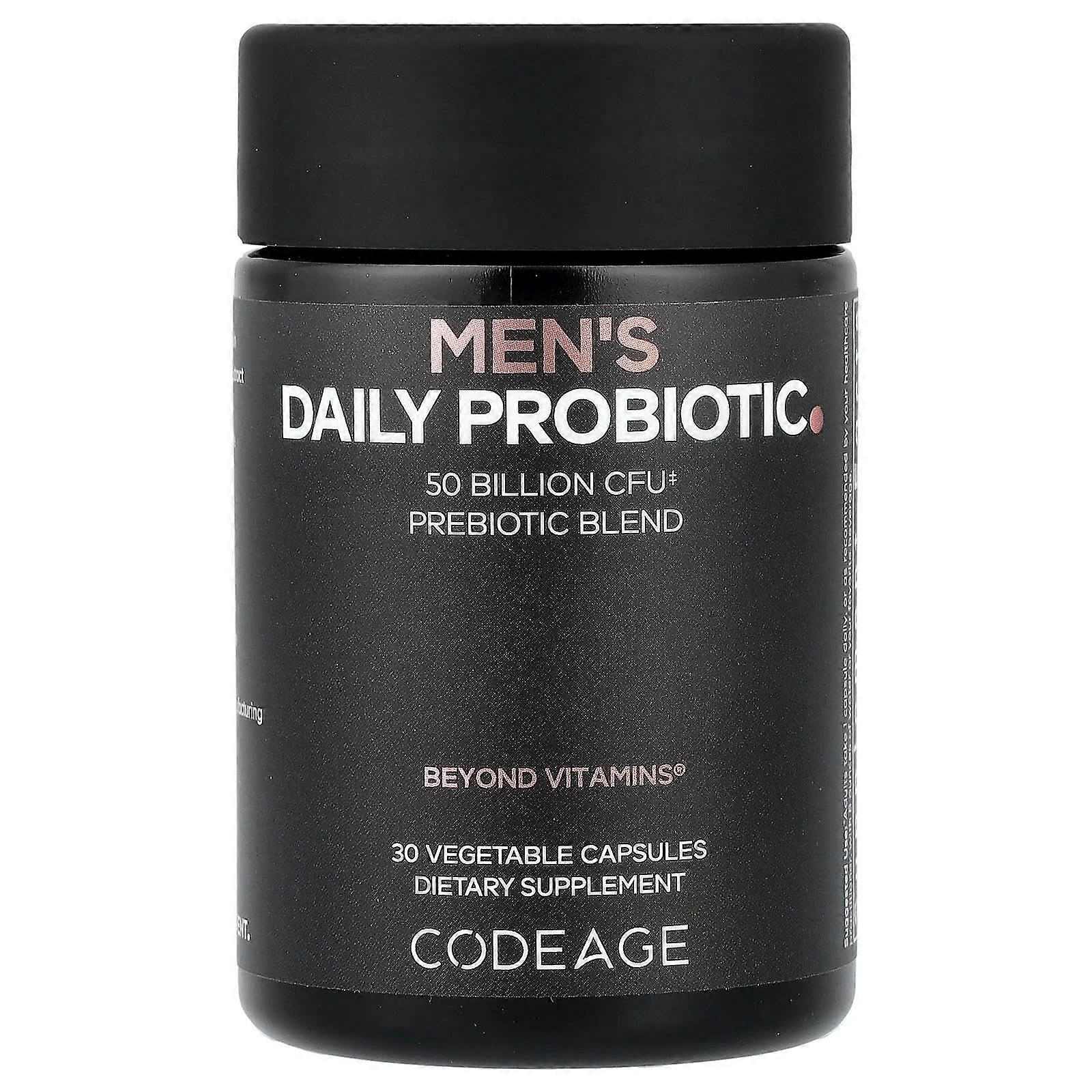Codeage, Men's Daily Probiotic, 30 Vegetable Capsules
