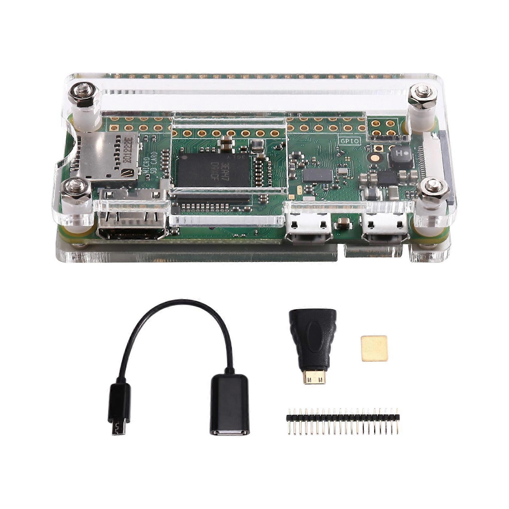 For Raspberry Pi Zero W Development Board with Header Basic Starter Kit (Unwelded) for Beginner Learn Program DIY
