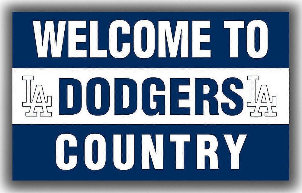 Baseballlag Minneverdig Flagg Dodgers Landsbanner D0675