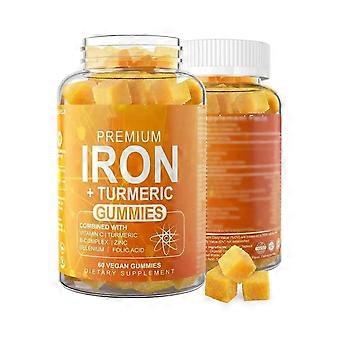 Iron Tur/meric Nutrition Gels & Chews 120 Counts 60 Counts