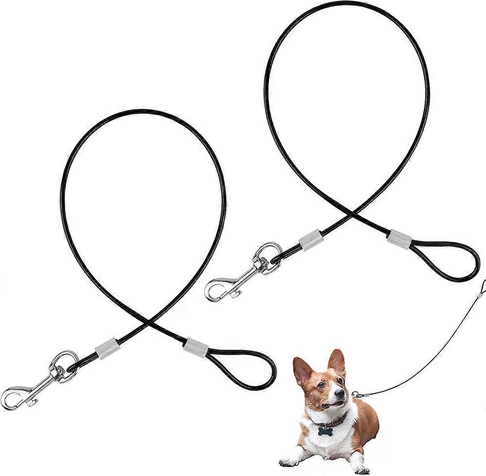 2 Pack Chew Proof Dog Leash,Extensio