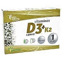 Vitamin D3 + K2 60 kapsler