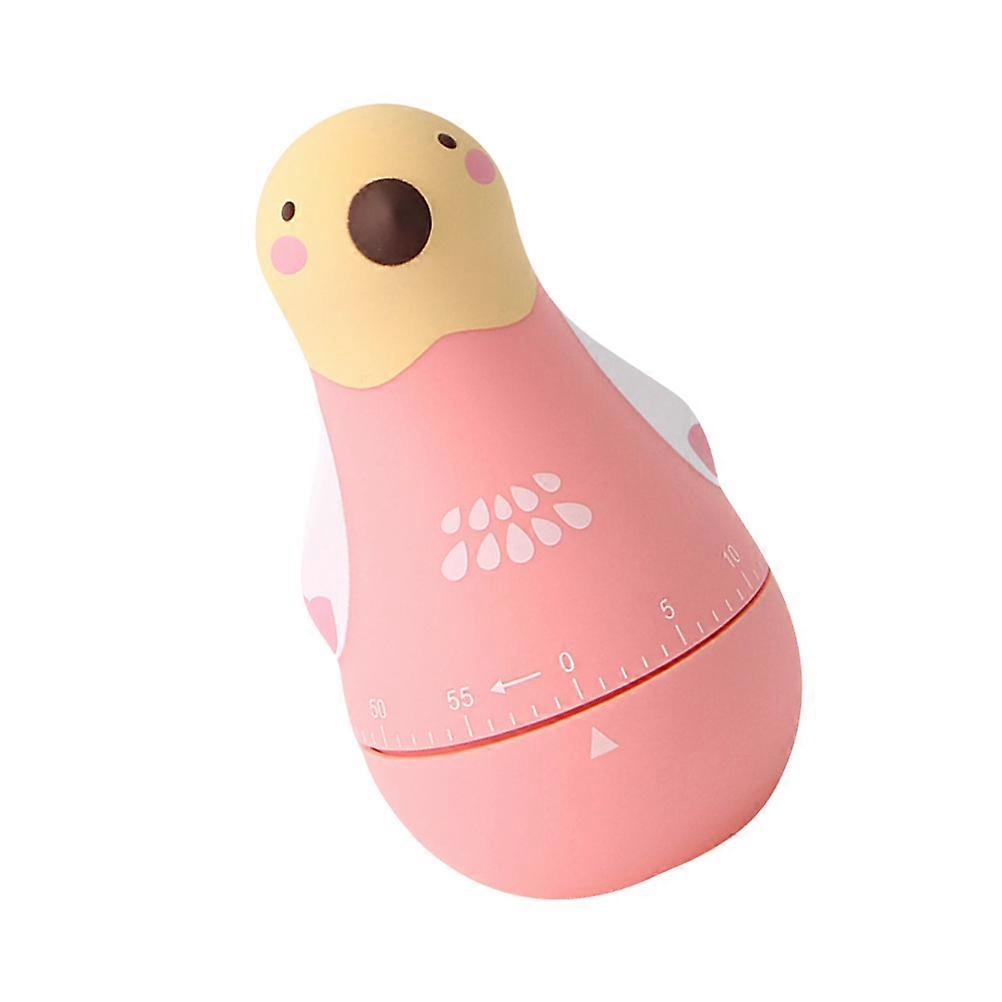 Cartoon Parrot-Shape Kitchen Timer Mechanical Cooking Reminder Plastic Tool