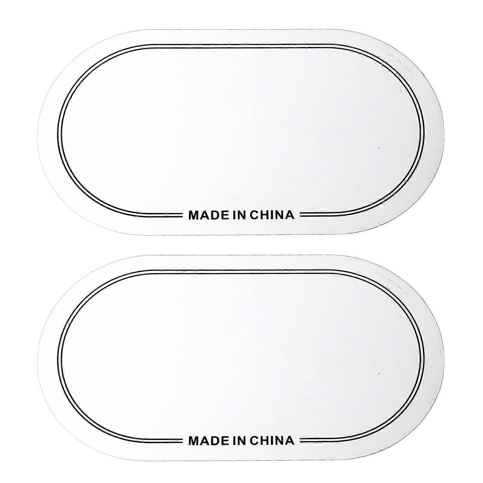 2PCS Drum Head Patch PET Wear Resistant Drumhead Patch Protector for Practice Performance Double Pedal White