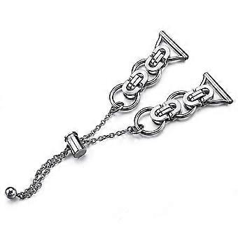 For Samsung Galaxy Watch7 44mm/ 40mm Smart Watch Band Single Chain Style Metal Bracelet
