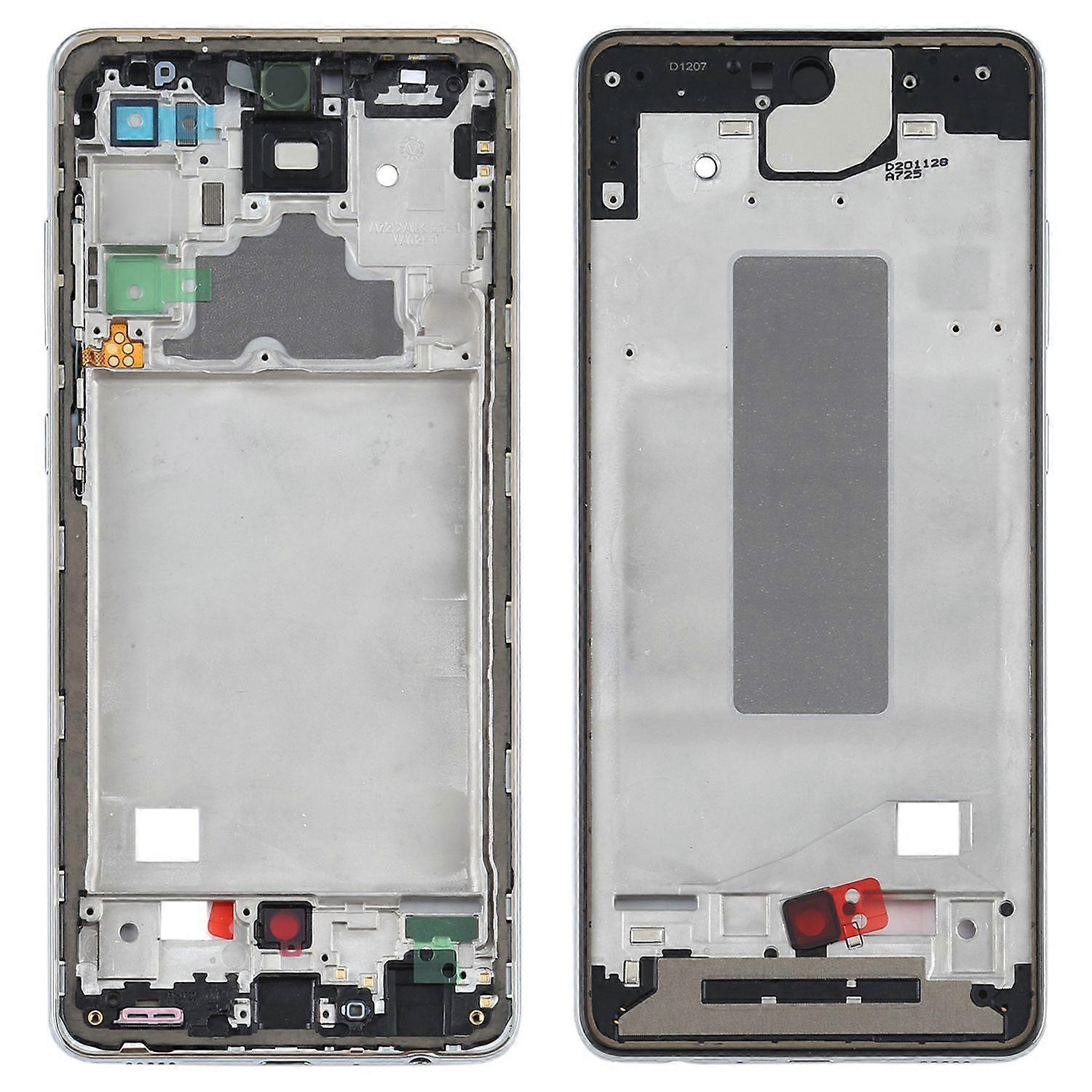 Middle Frame Bezel for Samsung Galaxy A72 Silver Middle Frame Frame Replacement Part