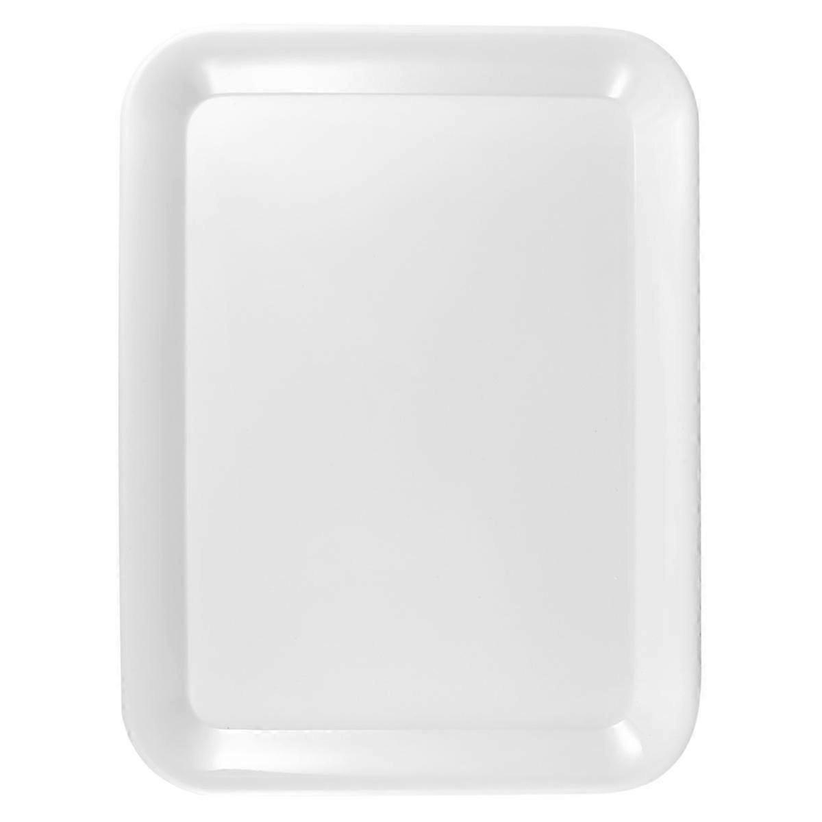 White Rectangular Bread Tray for Kitchen Use and Elegant Design 1pc