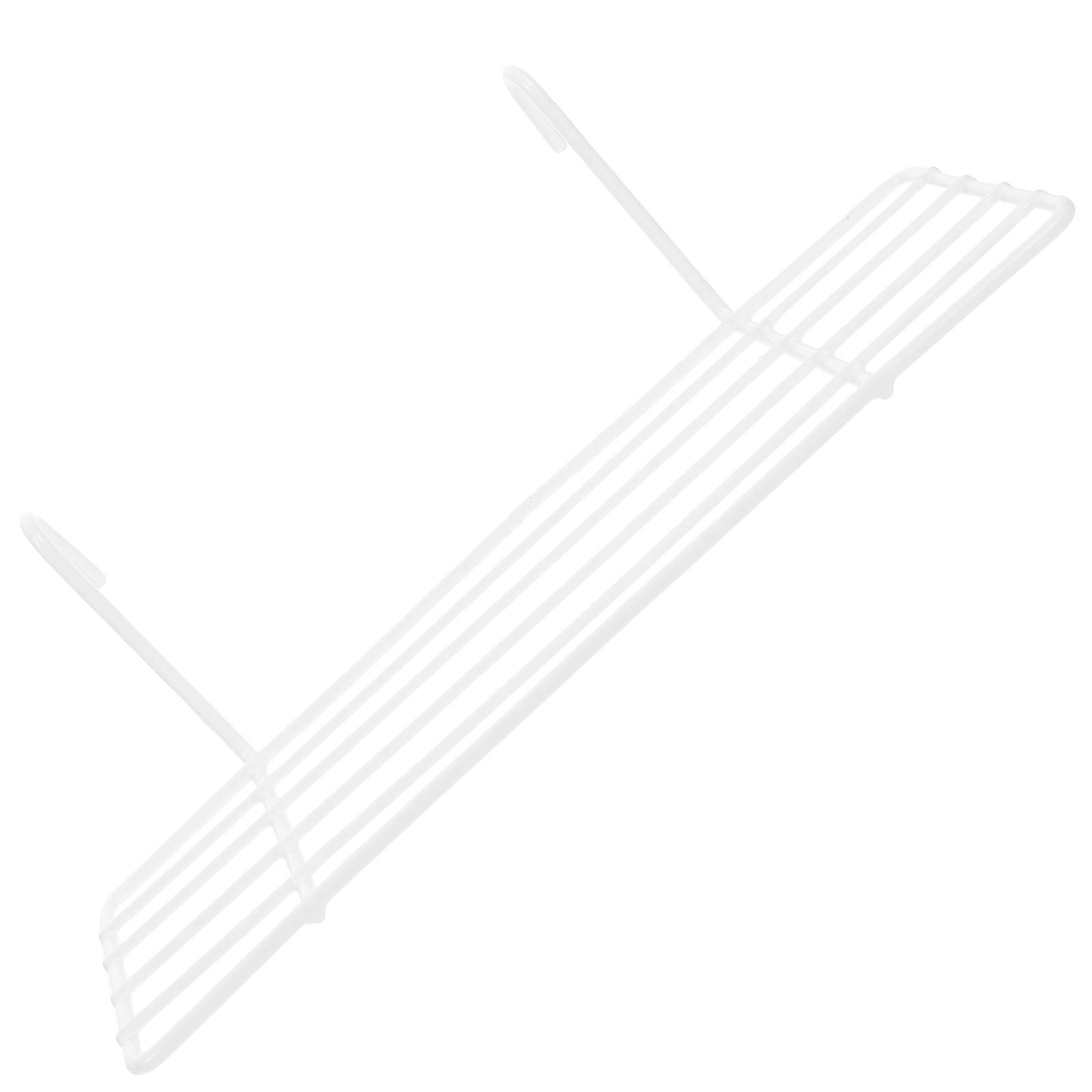 Wire Storage Basket Rack for Grid Panel Display Practical White