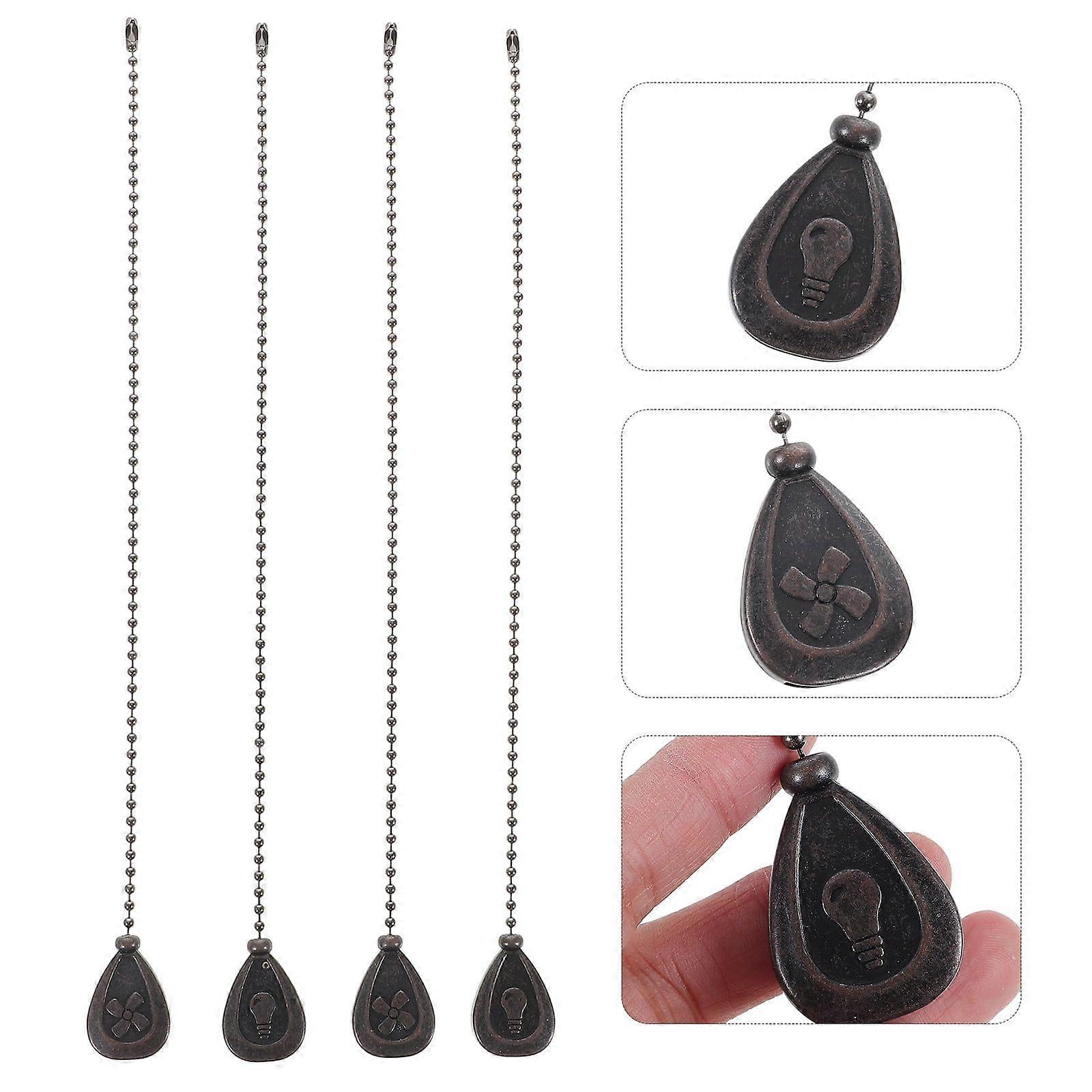 4pcs Ceiling Fan Pull Chain Replacement Pull Chain Extension Light Pulling Chain