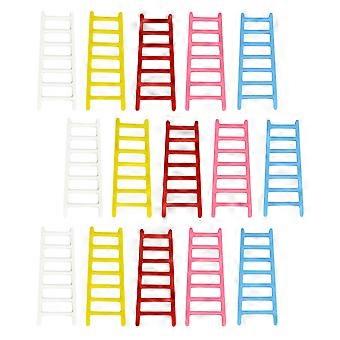 50pcs escadas em miniatura DIY artesanato acessório mini escadas da casa DIY decoração da paisagem