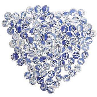 100 PCS 16mm Colorful Glass Marbles, Kids Marble Run Game, Marble Solitaire Toy-wzc2
