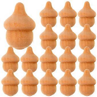 20 stuks huisdecoraties houten dennenappel onvoltooide DIY Doll lege Peg Dolls houten pop lichamen