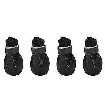 4pcs Haustier Katze Welpen Hund Schuh Mesh Anti Rutsch Pfote Schützen Stiefeletten Schuhe