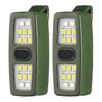Kleine oplaadbare LED-zaklamp, lopende cliplichten cadeau voor hardlopers, veiligheidsfietsverlichting voor hond die 's nachts loopt
