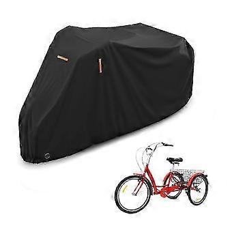 All-Weather Adult Tricycle Cover, Anti-UV & Rain Protection for Bicycle/Motorcycle Storage