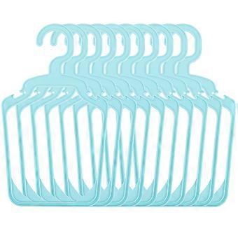 Sky-Blue Pet Clothing Hanger Plastic for Hanging Clothes 10Pcs Practical Use