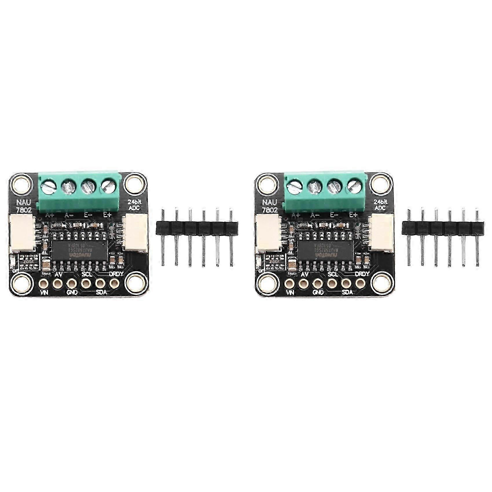 2X 4538 NAU7802 24-Bit ADC Module High Precision STEMMA Qwiic compatible with Advanced Electronics Projects