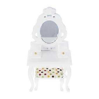 Miniature Dressing Table with Mini Stool for Mini House Display