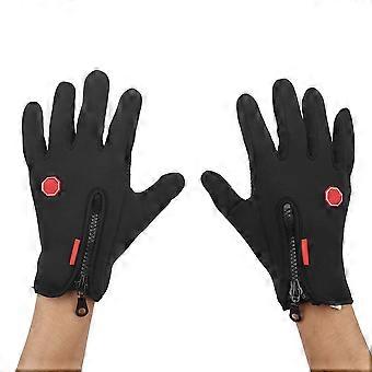 Unisex Outdoor Warme Winter Volledige Vingers Handschoenen Scherm Touch Sports Mitten (S)