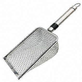 Stainless Steel Cat Litter Scoop for Household Pet Waste Cleaning Tool, Durable Kitten Litter Scooper for Easy Daily Cleanup