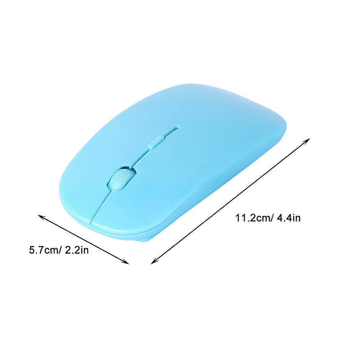Wireless Mouse 2.4g Ergonomic Flat Wireless Mouse with USB Receiver