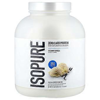 Isopure, Zero Carb Proteinpulver, cremige Vanille, 4,5 lb (2,04 kg)
