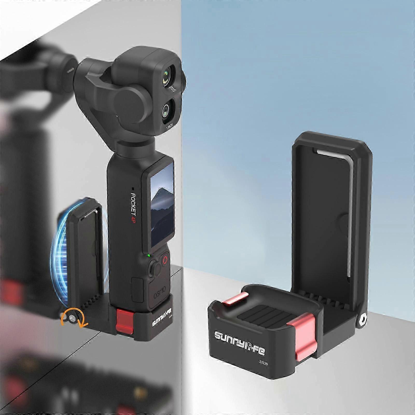 Sunnylife Adjustable Angle Quick-Release Magnetic Mount Tabletop Base Bracket Stand Compatible with DJI Osmo Pocket 4P / 4 / 3