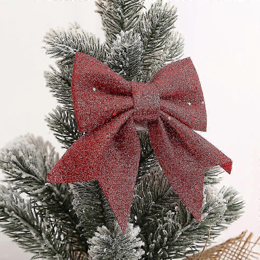 Glittered Luxury Christmas Tree Bow