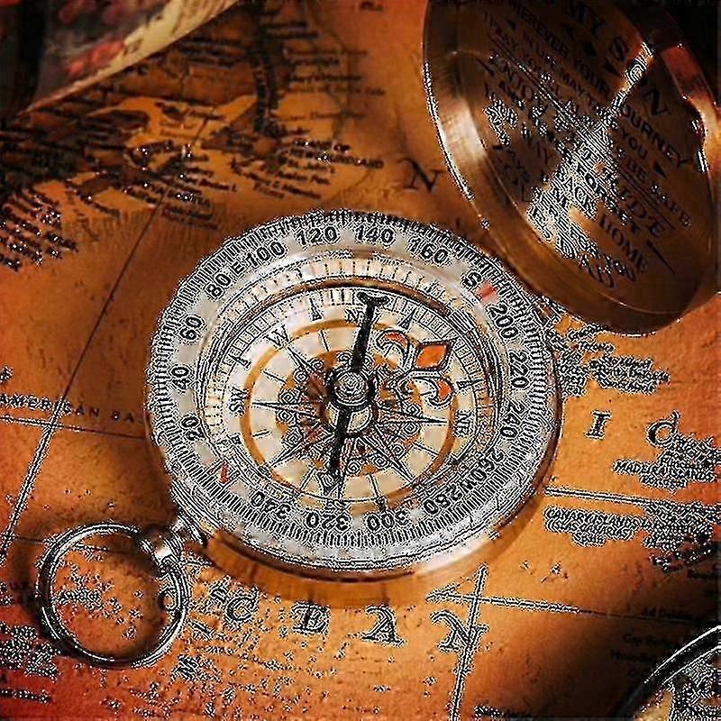 Small Copper Compass Vintage Style Gift