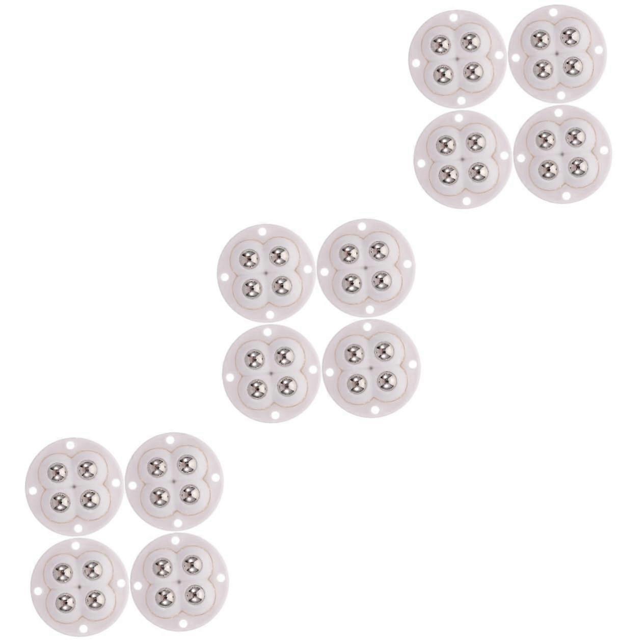 3 Sets SelfAdhesive Caster Wheels for Storage Boxes, Smooth Rolling and FloorFriendly Design