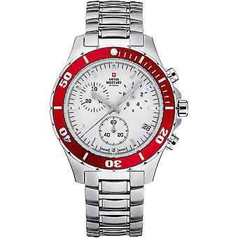 Swiss Military Swiss Quartz Analog Man Watch with SM34036.03 Stainless Steel Bracelet