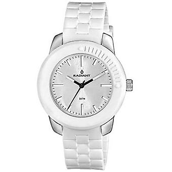 Radiant new black & white Quartz Analog Woman Watch with RA164602 Rubber Bracelet