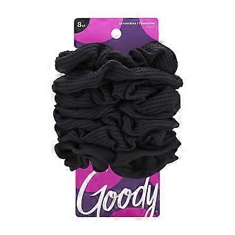 Goody Ouchless Gentle Hair Scrunchies Black 8 ct