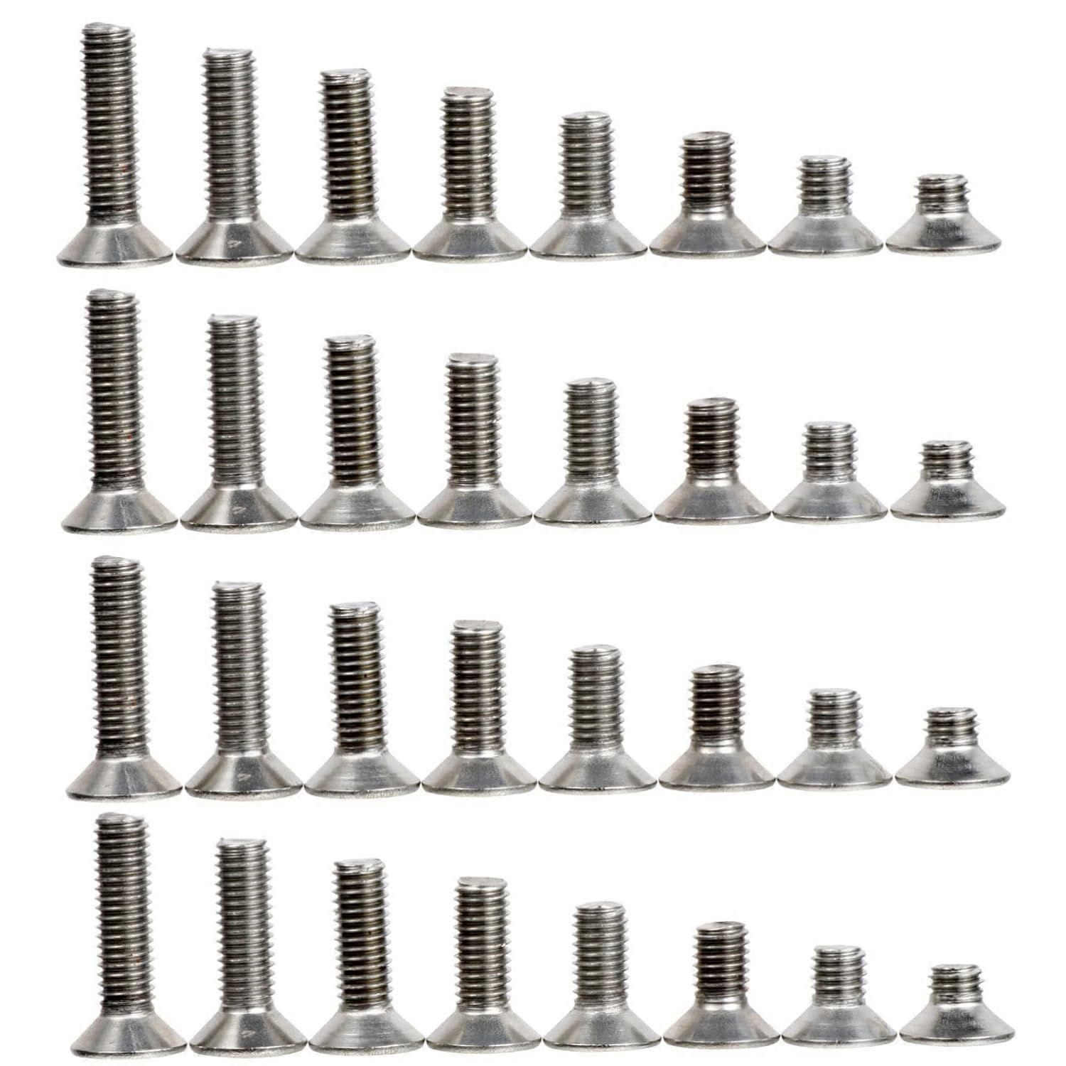 80pcs Button Head Socket Bolts Allen Socket Drive Stainless Steel
