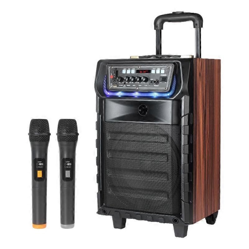 8-inch Woofer Trolley Bluetooth Speaker UK Plug
