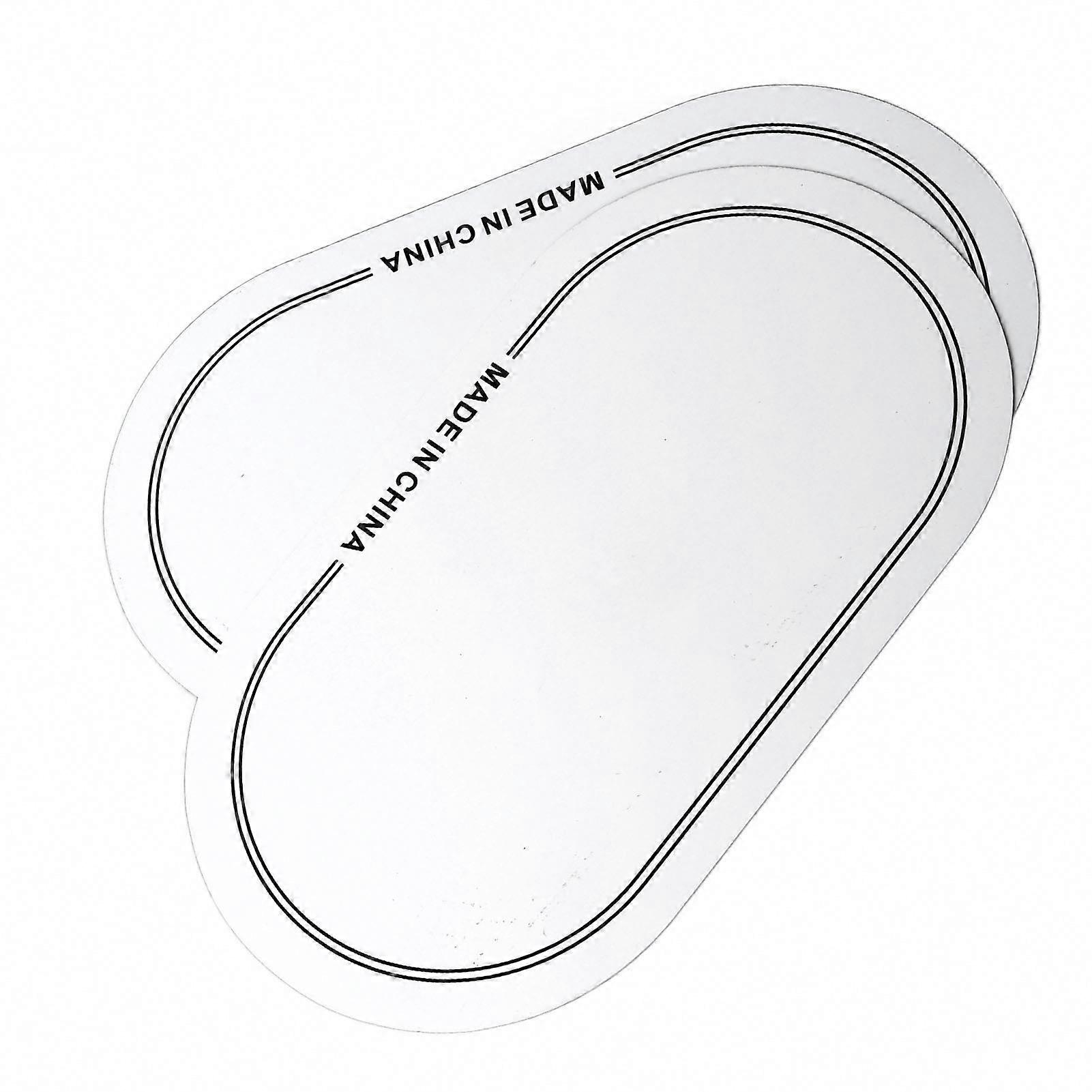 Drum Head Patch 2PCS White PET Wear-Resistant Protector for Double Pedal