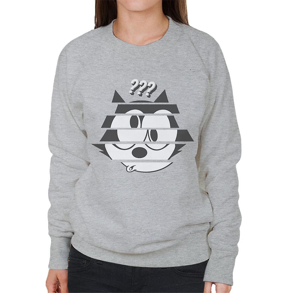 Felix The Cat Confused Face Women's Sweatshirt