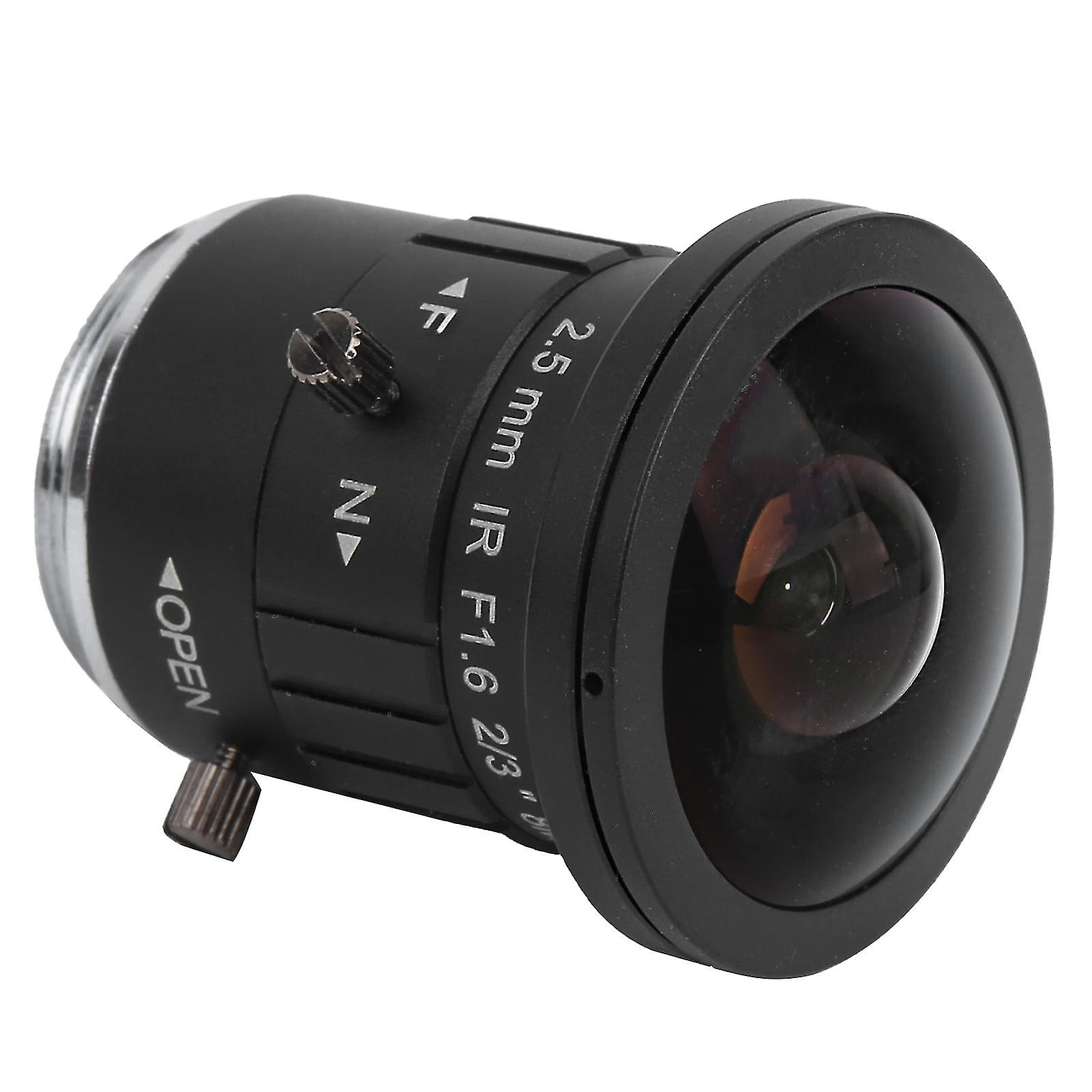 8Mp Industrial Prime Camera Lens Manual Aperture Iris Cs Mount 2.5mm Fl Highdefinition
