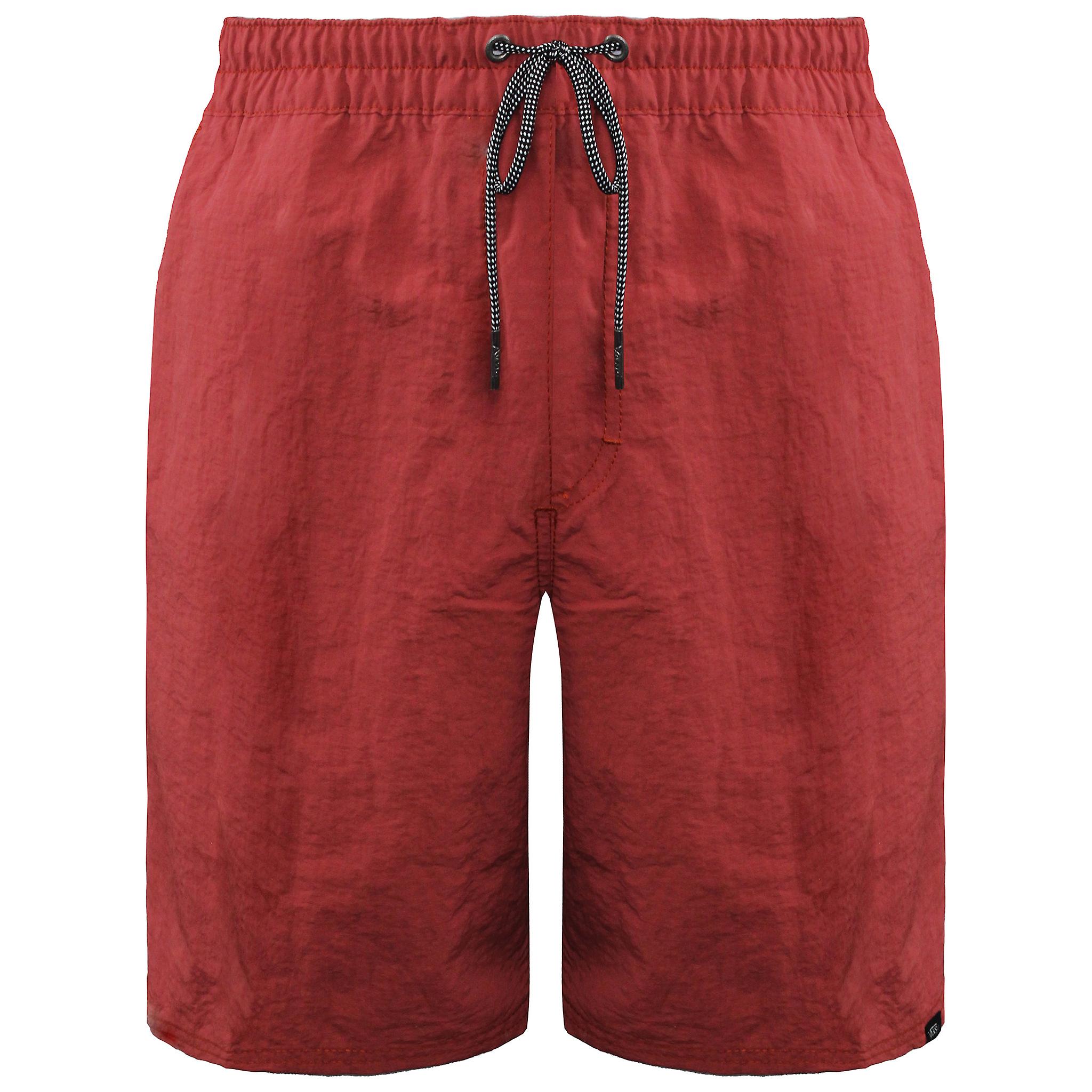 Vans Off The Wall Stretch Waist Plain Marsala Mens Shorts VN0OQUFXJ