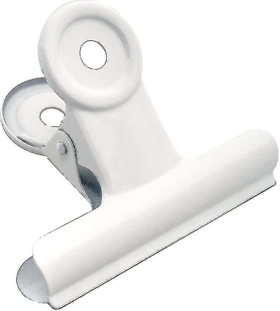 12 حزمة كبيرة الثور الموثق ورقة مقاطع معدنية مفصلية كليب للحرف حقائب الصور (أبيض 63mm)