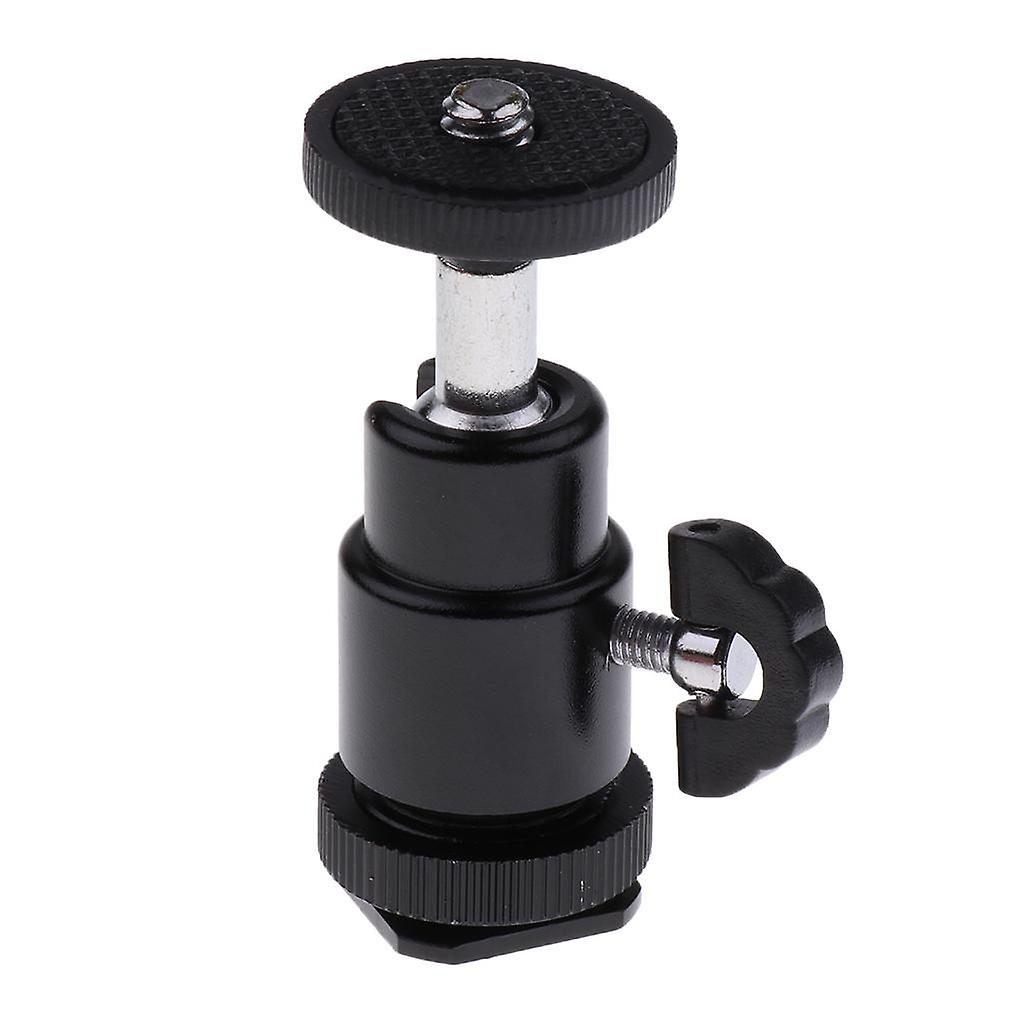 Universal Mini Ball Head with Hot or Cold Shoe Mount Multi-Function Swivel