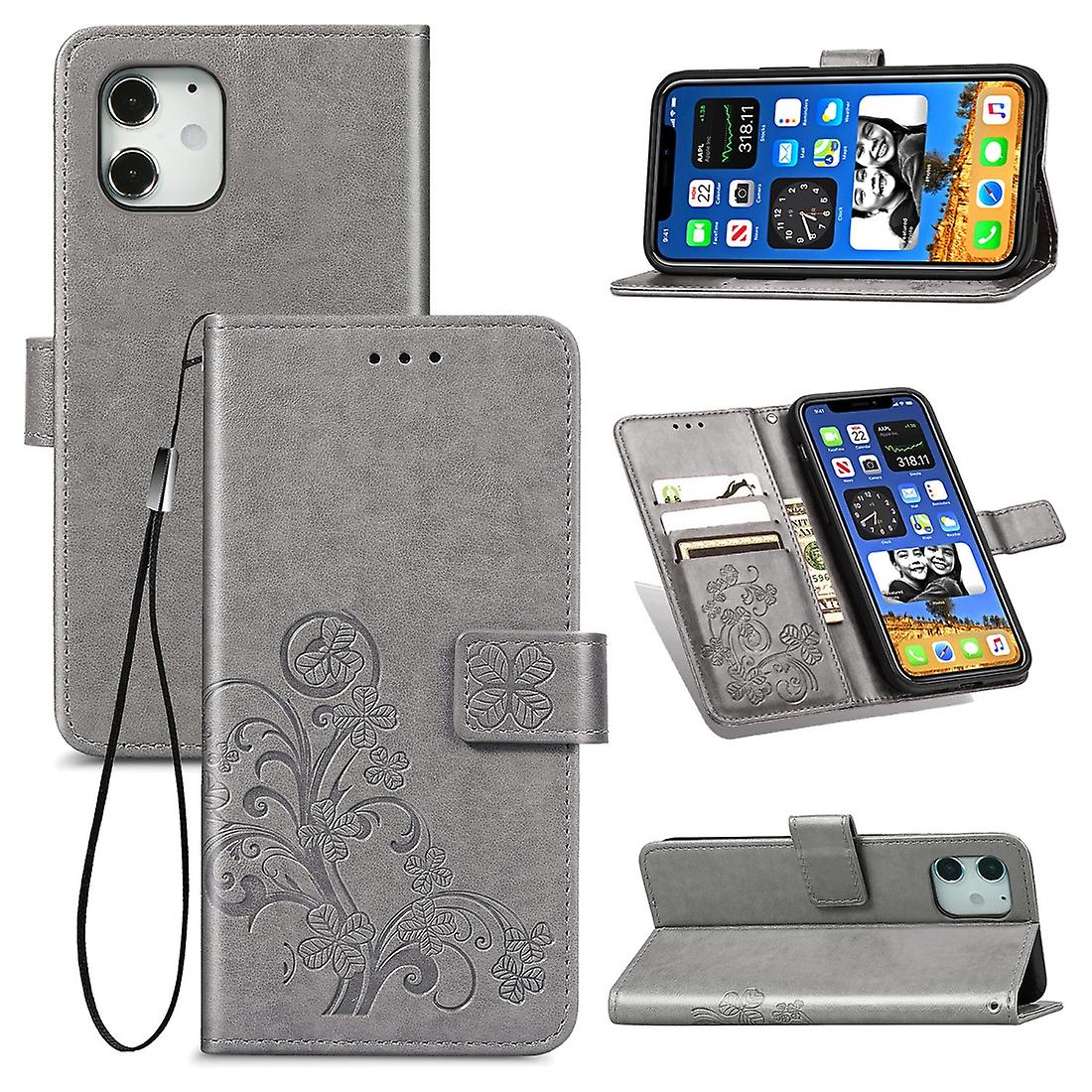 Four-leaf Clasp Buckle Case For iPhone 12 mini