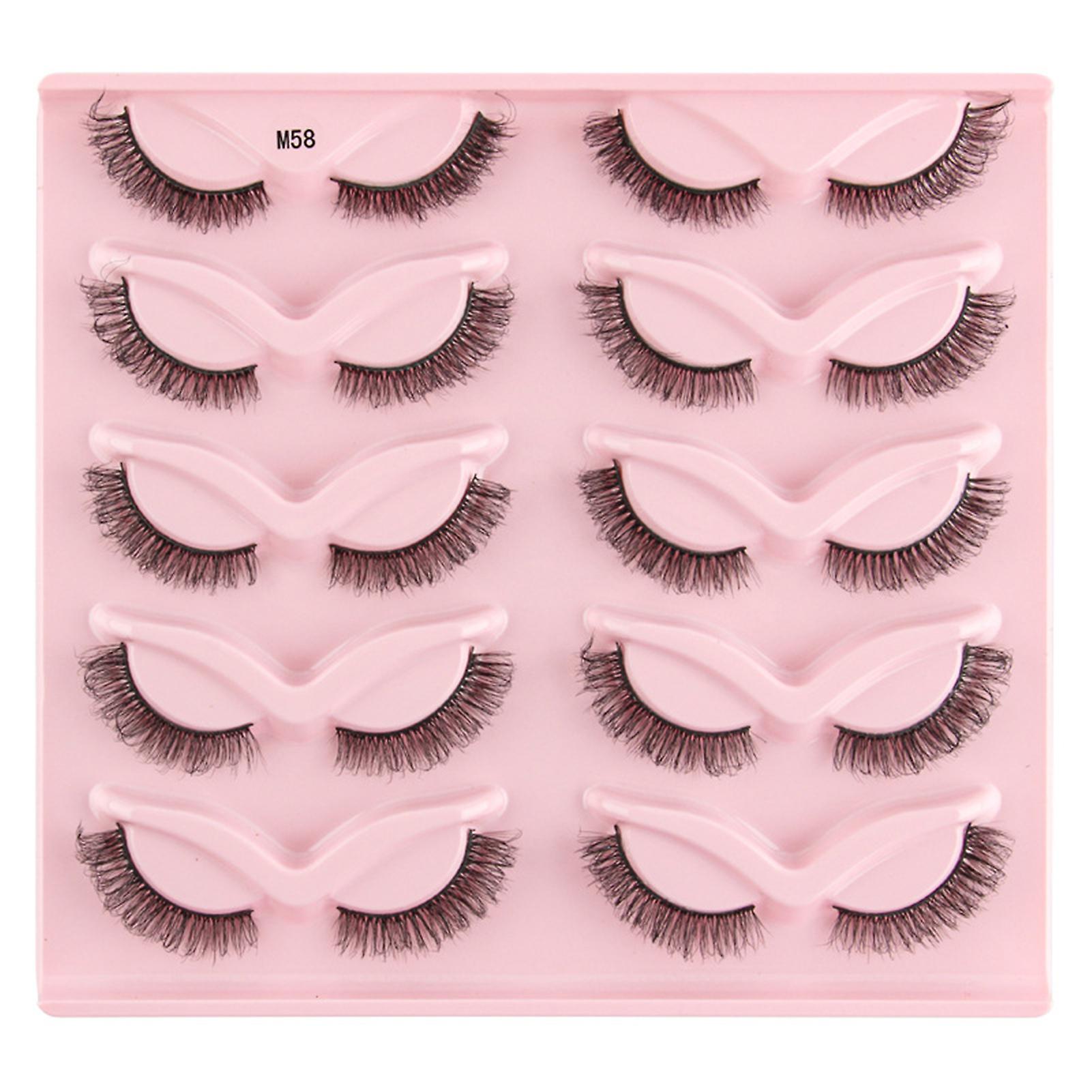 Arched Dense Artificial Eyelashes Reusable Easy To Fit Eye Shape Eyelashes