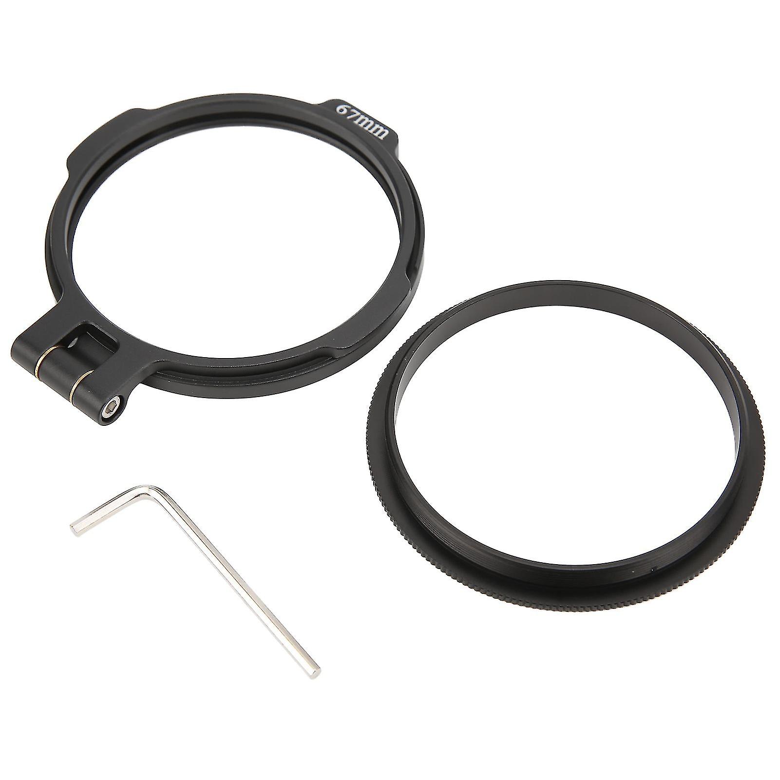 Lens Filter Holder Sturdy Durable Quick Switch Multi Sizes Convenient Lens Adapter Ring For Wide Angle Prime Zoom67mm