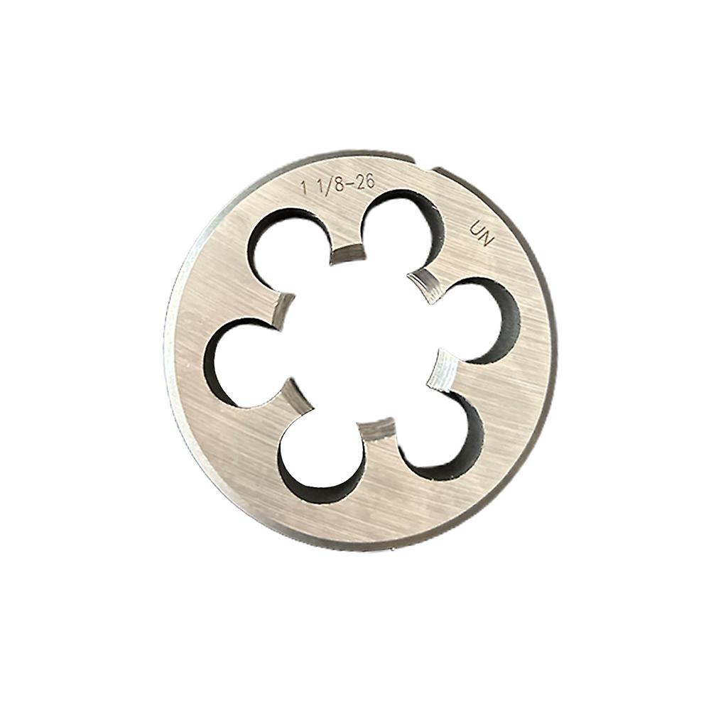 Machine Tap And Die Hss 1-1/8inch 26tpi Straight Flute Right Hand Un Pipe Metric Thread For Metalworking Repairing Hand Tools