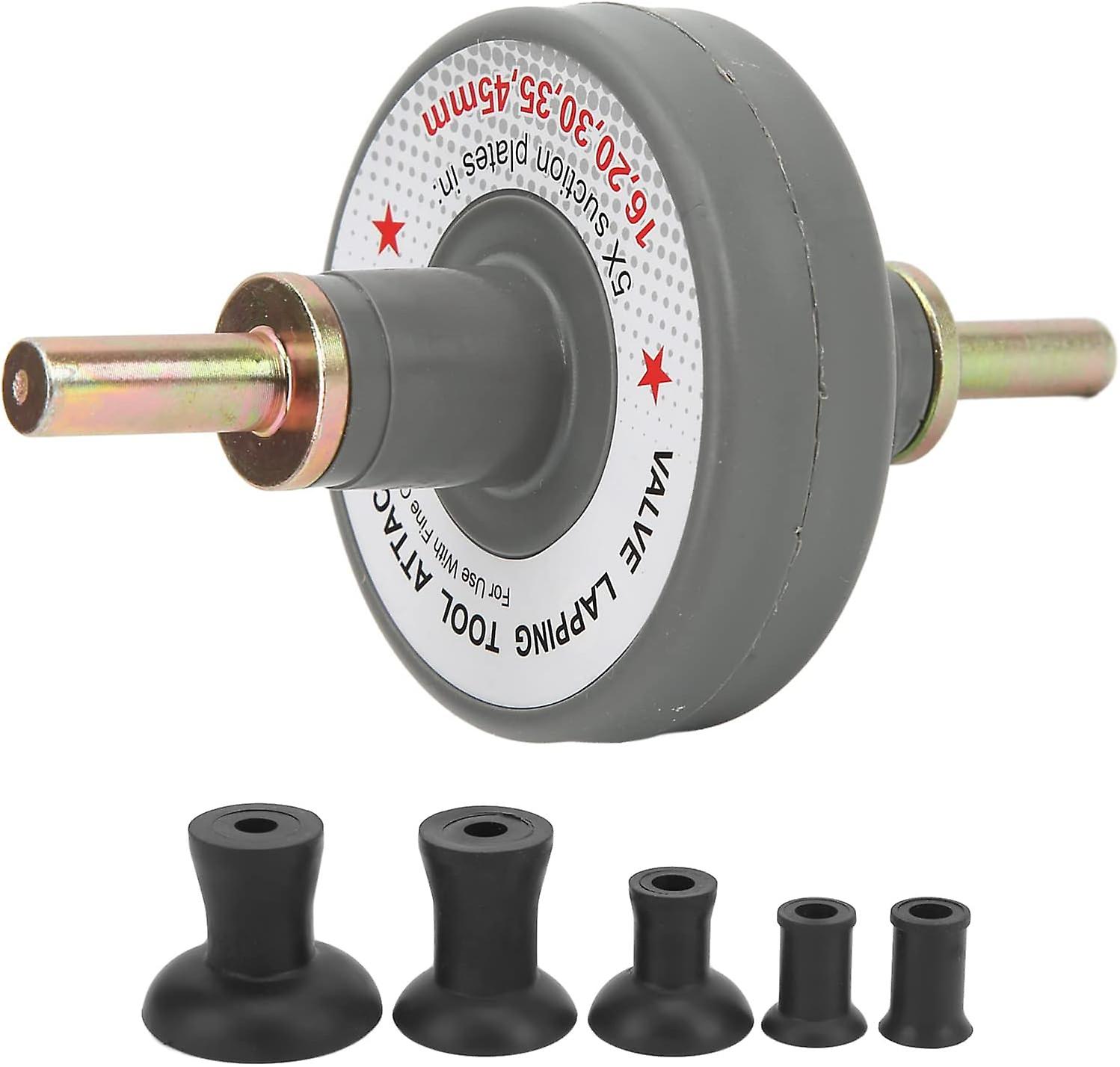 Valve Lapping Tool Kit Lapping Tool Attachment, Valve Lapping Attachment Tool Met 5 Zuigplaten 1000rpm tot 1250rpm Universeel Voor Slijpen Kleine En
