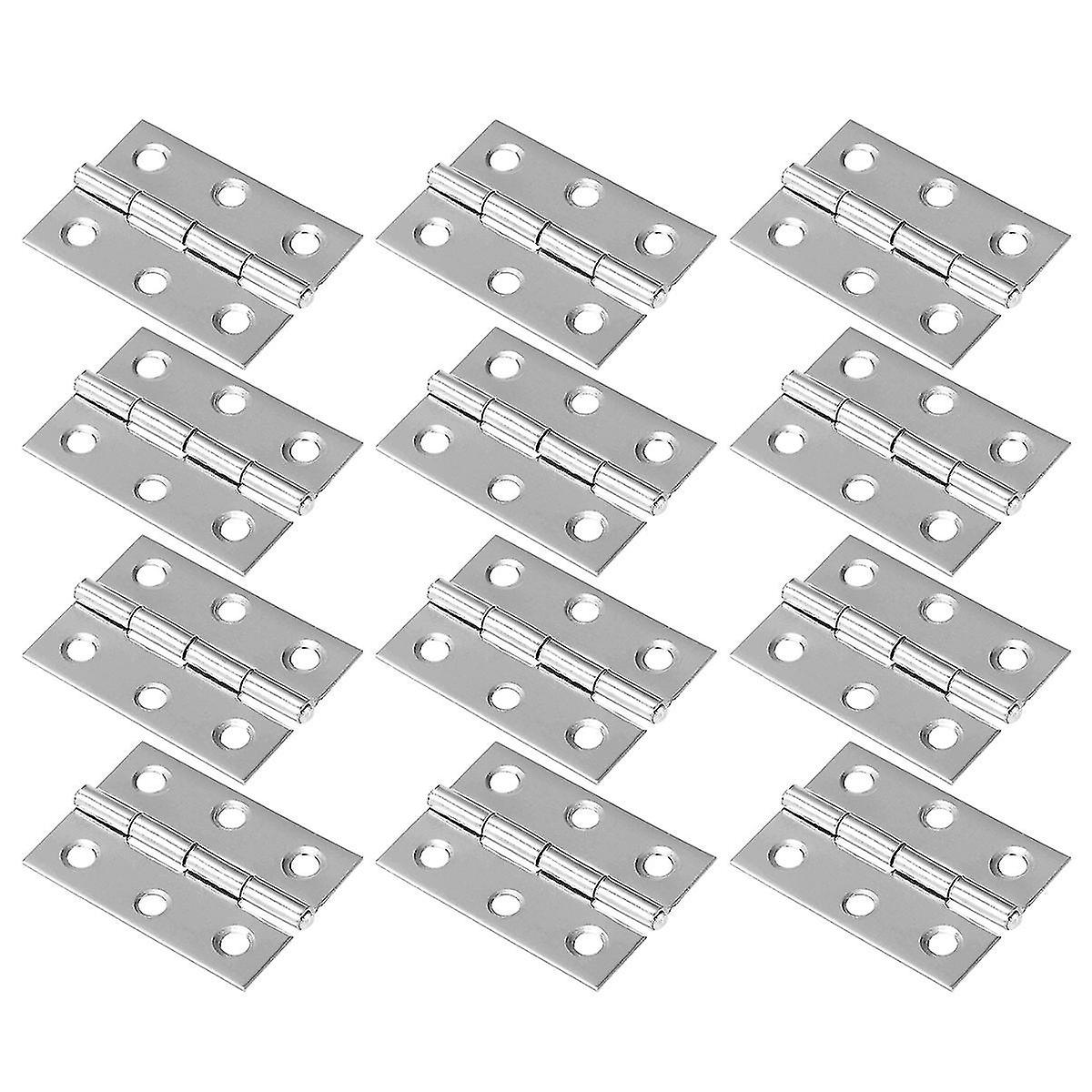 30pcs Useful Practical Portable Loose-leaf Mute Hinge Stainless Steel 2 Inch Hinge For Window Home D