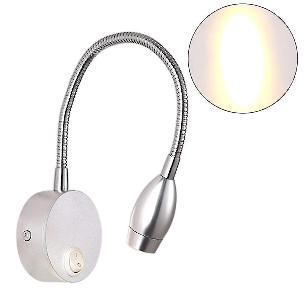 Led Wall Lamp Switch Bendable Tube Bedroom Bedside Adjustable Reading Light Gift  T